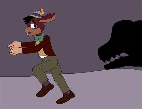 Donkey Lampwick Gets Chased By A Big Bear By Mojo1985 On Deviantart