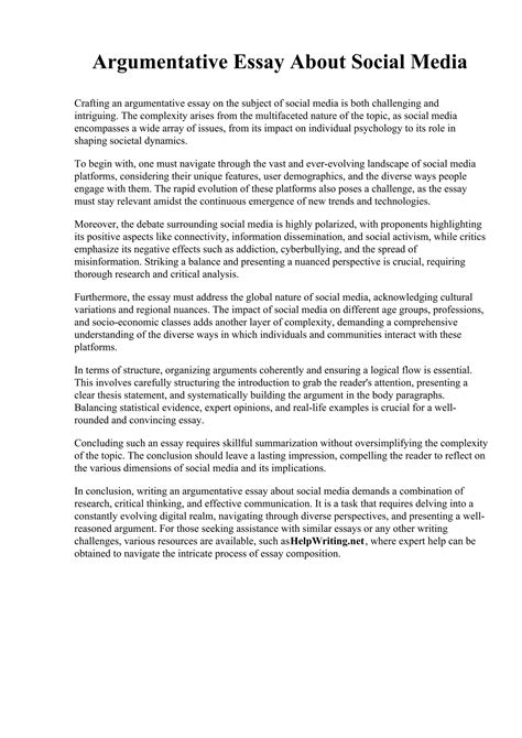 Argumentative Essay About Social Media.pdf