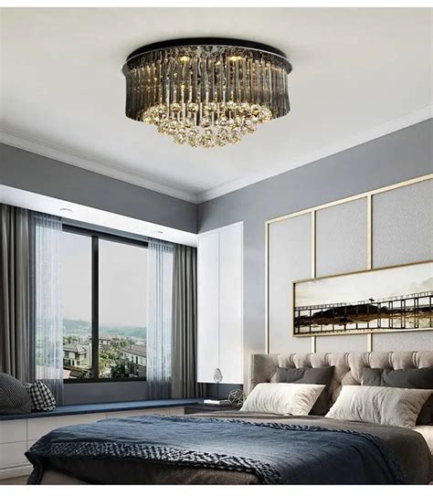 Shop Luxury Black Ceiling Crystal Chandelier for Living, Bedroom