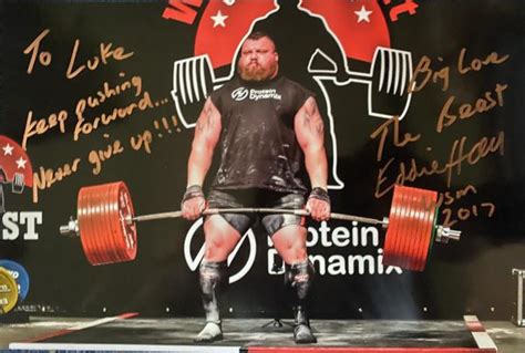 Eddie Hall - World Record Deadlift (Signed A4 Picture) - Eddie Hall ...