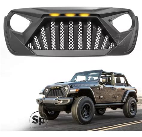 Parrilla Jeep Wrangler Jl C Led Enojada 2019 2020