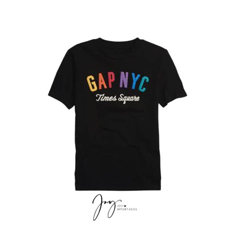 Camiseta Preta NYC GAP Comprar Em Joy Importados