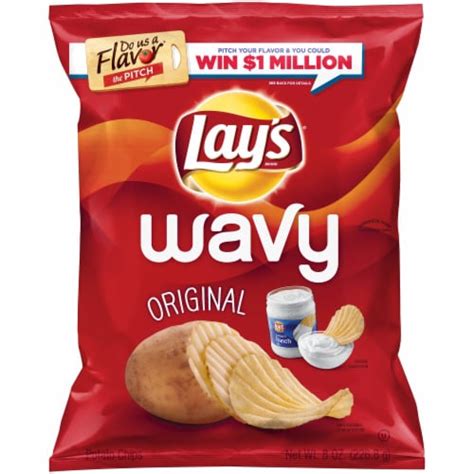 Lay S Wavy Original Potato Chips 8 Oz Kroger