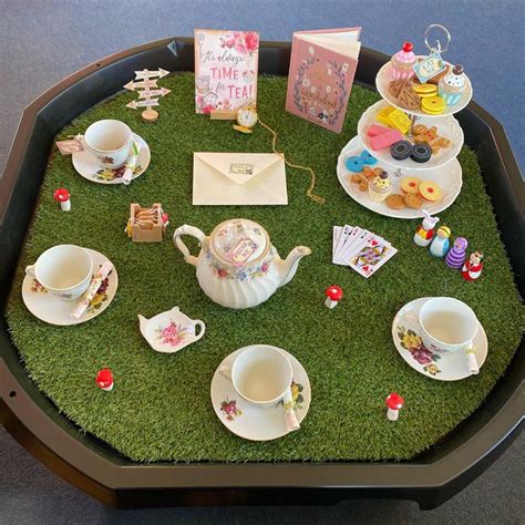 Alice In Wonderland Tuff Tray Tea Party