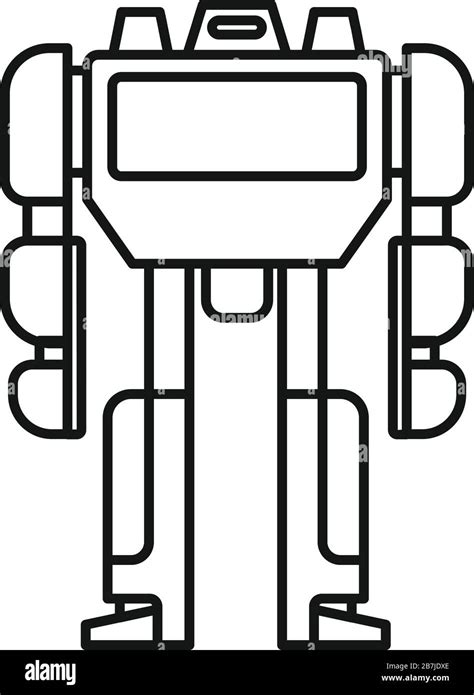 Cinema Robot Transformer Icon Outline Cinema Robot Transformer Vector Icon For Web Design