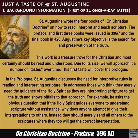 How To Read Interpret And Teach The Scriptures Was St Augustines