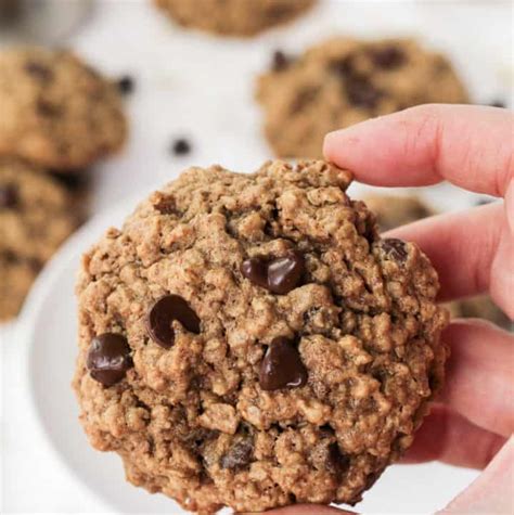 Healthy Almond Butter Oatmeal Cookies Gluten Free Dairy Free Options