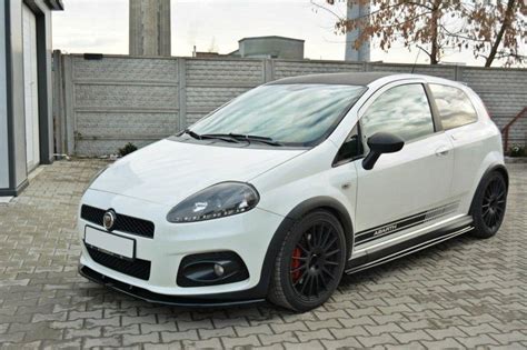 Front Splitter V 2 Fiat Grande Punto Abarth Gloss Black Our Offer Fiat Grande Punto