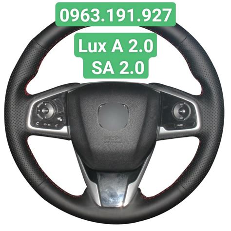 Vô lăng vinfast Lux bọc vô lăng da nappa xe Lux A SA bao da ốp vô