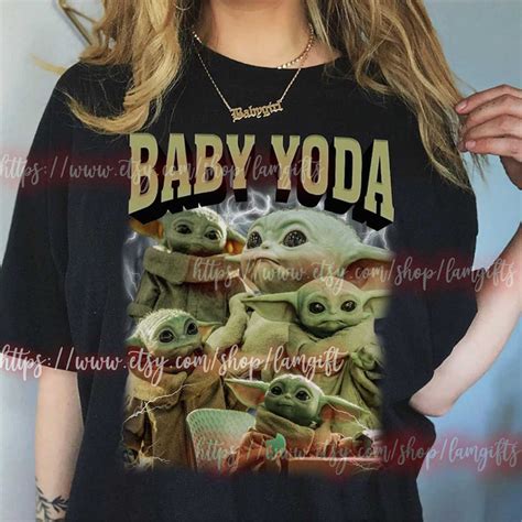 Baby Yoda T Shirt Baby Yoda Sweatshirts 90s Baby Yoda Hood Inspire