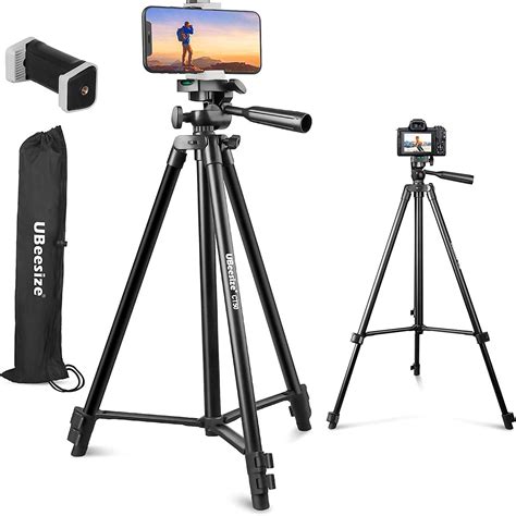 UBeesize 50 Phone Tripod Stand Aluminium Lightweight Tripod For