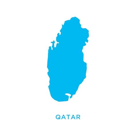 Icono Del Mapa De Qatar Ilustraci N Del Dise O De Asia Vector Premium