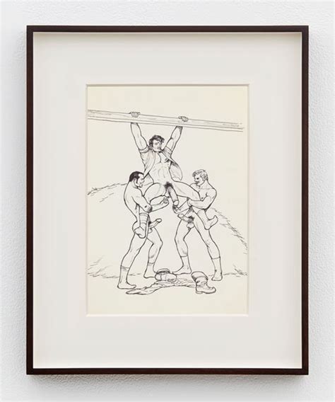 Untitled From Sex In The Shed 1975 By Tom Of Finland Pen And Ink On Paper 248 X 191 Cm