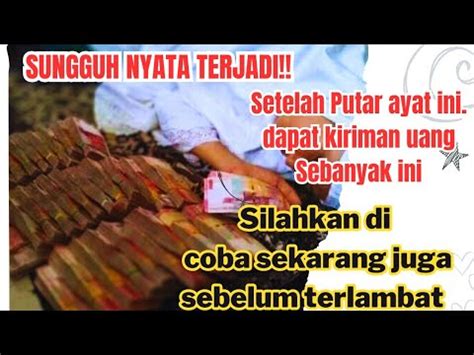 JANGAN SAMPAI TERLAMBAT Putar Sekarang Juga Maka Uang Akan Mendatangi