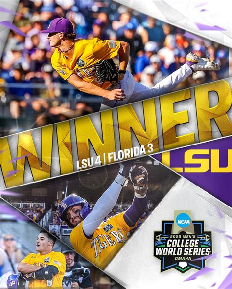 NCAA Baseball On Twitter The Tigers Take Finals Game 1 In An Extra