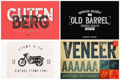 35 Vintage Stamp Fonts For That Old Fashioned Style Hipfonts