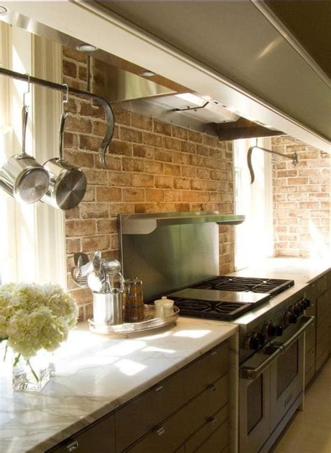 35 GREAT EXPOSED BRICK KITCHEN IDEAS FOR ANYONE WHO LOVES OLD STYLE