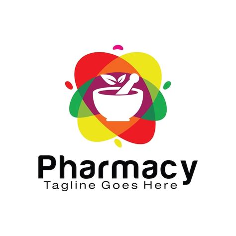 Premium Vector | Pharmacy center logo design template