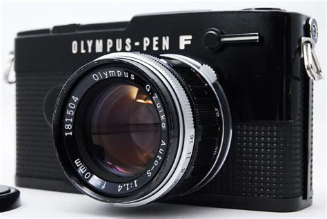 Olympus Pen Ft Slr Film Camera Black With G Zuiko Auto S Mm F