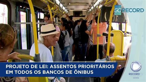 PROJETO DE LEI ASSENTOS PRIORITÁRIOS EM TODOS OS BANCOS DE ÔNIBUS