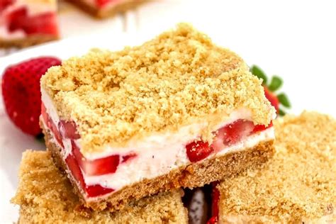 Frosty Strawberry Squares Recipe