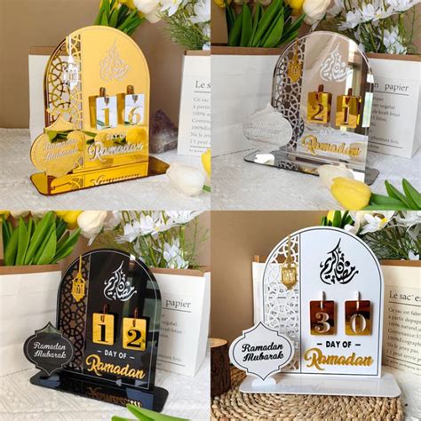 Acrylic Ramadan Countdown Calendar Ts Day Of Ramadan Calendar With