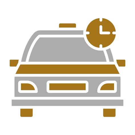 Dise O Vectorial Estilo Del Icono Del Taxi Ocupado Vector Premium