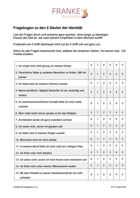 Fragebogen 5 Säulen by Franke2 Akademie S L U Issuu