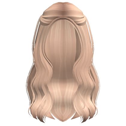 Preppy Long Wavy Hair W Pigtails Blonde Roblox