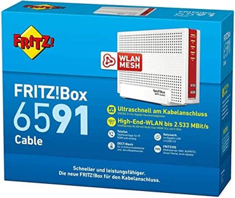 AVM Fritz Box 6591 Routeur Wi FI AC N Modem de câble DOCSIS 3 1