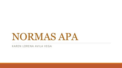 Normas Apa Ppt