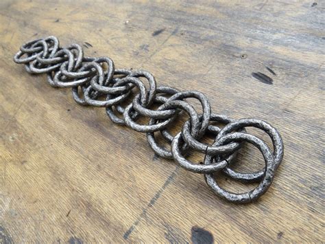 Wrought Iron Chain Forged Chain Interior Elementblack Etsy