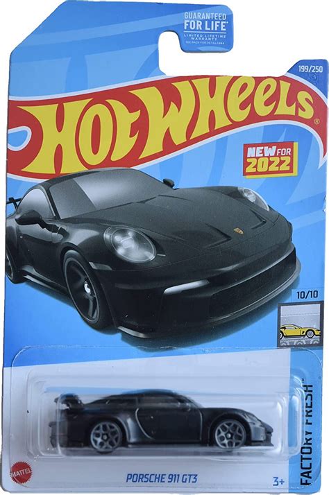 Hot Wheels Porsche 911 GT3 Black 2022 Factory Fresh Walmart