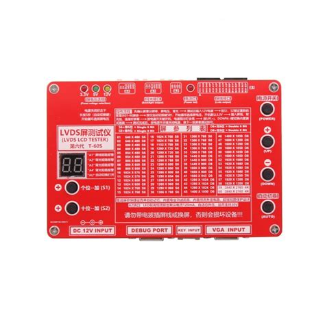 K K Lvds Lcd Tester Lcd Led Panel Tester W K Adapter Board Max