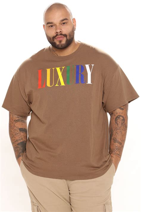 Luxury Short Sleeve Tee Brown Fashion Nova Mens Graphic Tees Fashion Nova