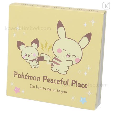 Japan Pokemon Square Memo Pikachu Friends Pokepeace Kawaii Limited