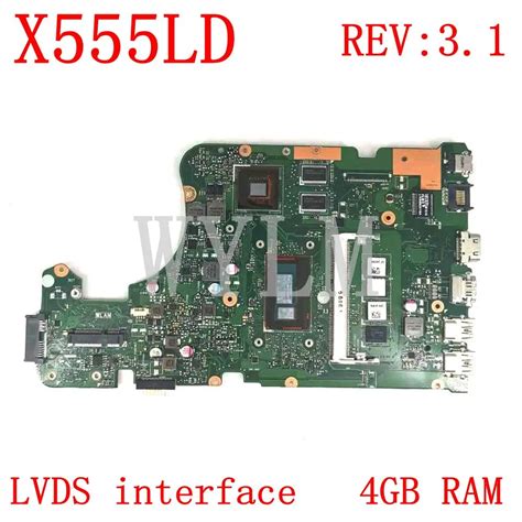 X555LD LVDS MAIN BD 4G GT820M Mainboard REV3 1 For Asus X555LJ LB LI LN