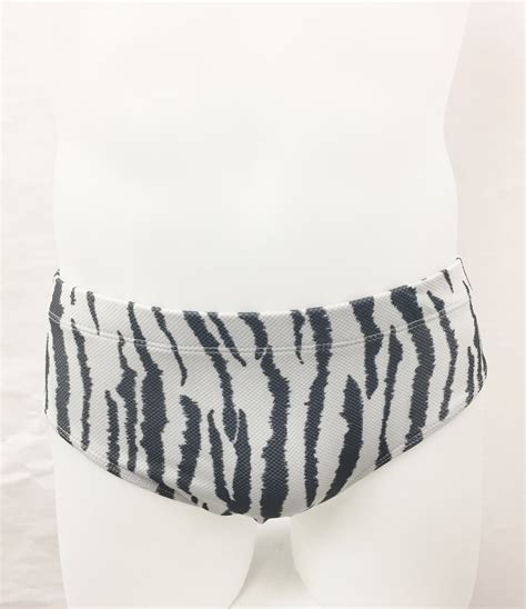 Zebra Mens European Style Speedo Etsy Uk