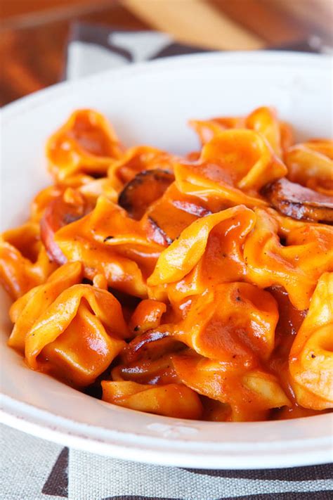 Sausage And Cheese Tortellini Pasta Easy Homemade Pasta Dish