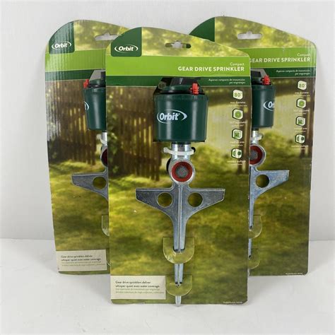 Orbit Gear Drive Sprinkler Small Quiet Degree Adjustable