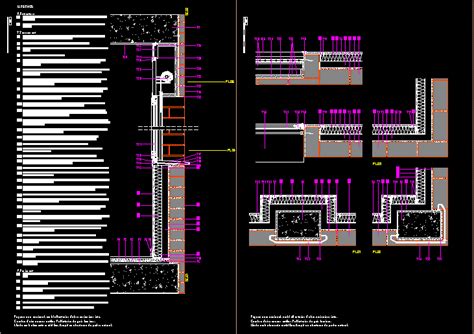 Detalles De Muros En Autocad Librer A Cad