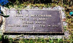 Bill Walker McCollum 1923 1992 Mémorial Find a Grave