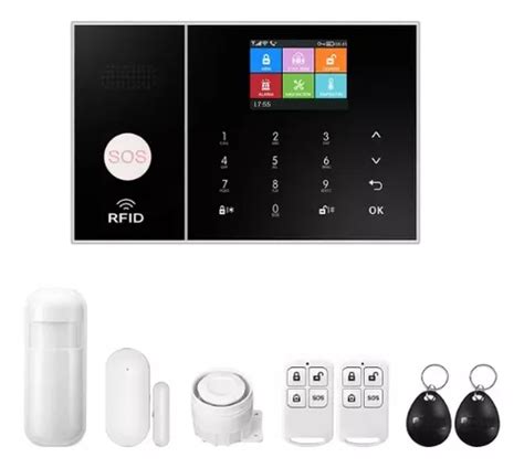 Kit Alarma Gsm Casa Wifi Inteligente App Sensores Sirena Cuotas Sin