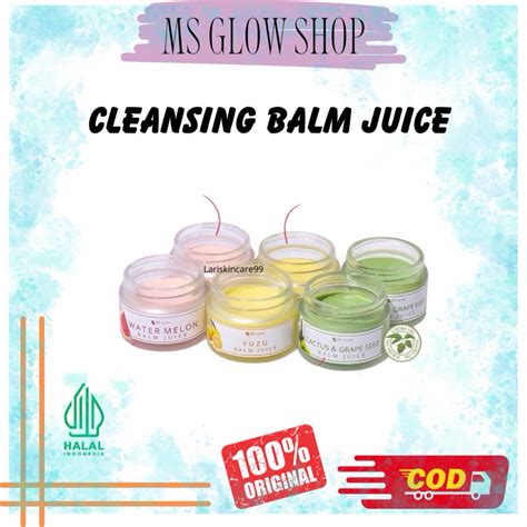 Jual Ms Glow Balm Juice Cleansing Balm Ms Glow Pelunak Komedo