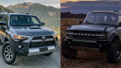 2022 Ford Bronco Vs 2022 Toyota 4runner Dealersu