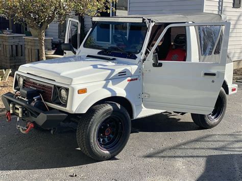 Suzuki Samurai Convertible White Wd Manual Jl Classic Suzuki