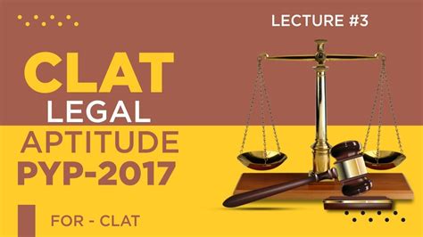 CLAT Legal Aptitude PYP 2017 Lecture 3 YouTube