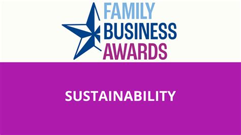 What is the Sustainability Award all about?