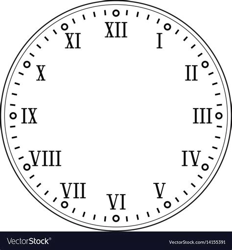 Clock Face Free Preview Roman Numerals Adobe Illustrator Jpeg White Background Download