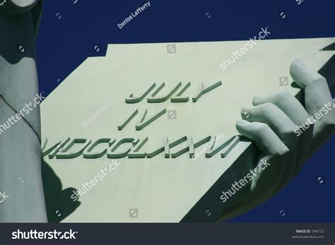 Close Up Of Statue Of Liberty Plaque Stock Photo 194713 : Shutterstock